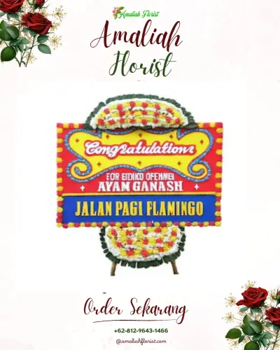 Bunga Papan Congratulation di Les